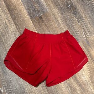 lululemon athletica Red Athletic Shorts